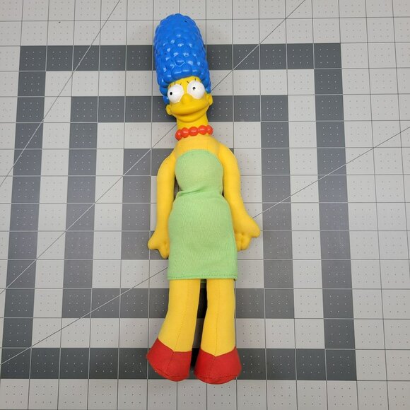 4 Dolls The Simpsons Plush Doll Set Bart Marge Maggie Matt Groening 1990 Vtg - Picture 10 of 16